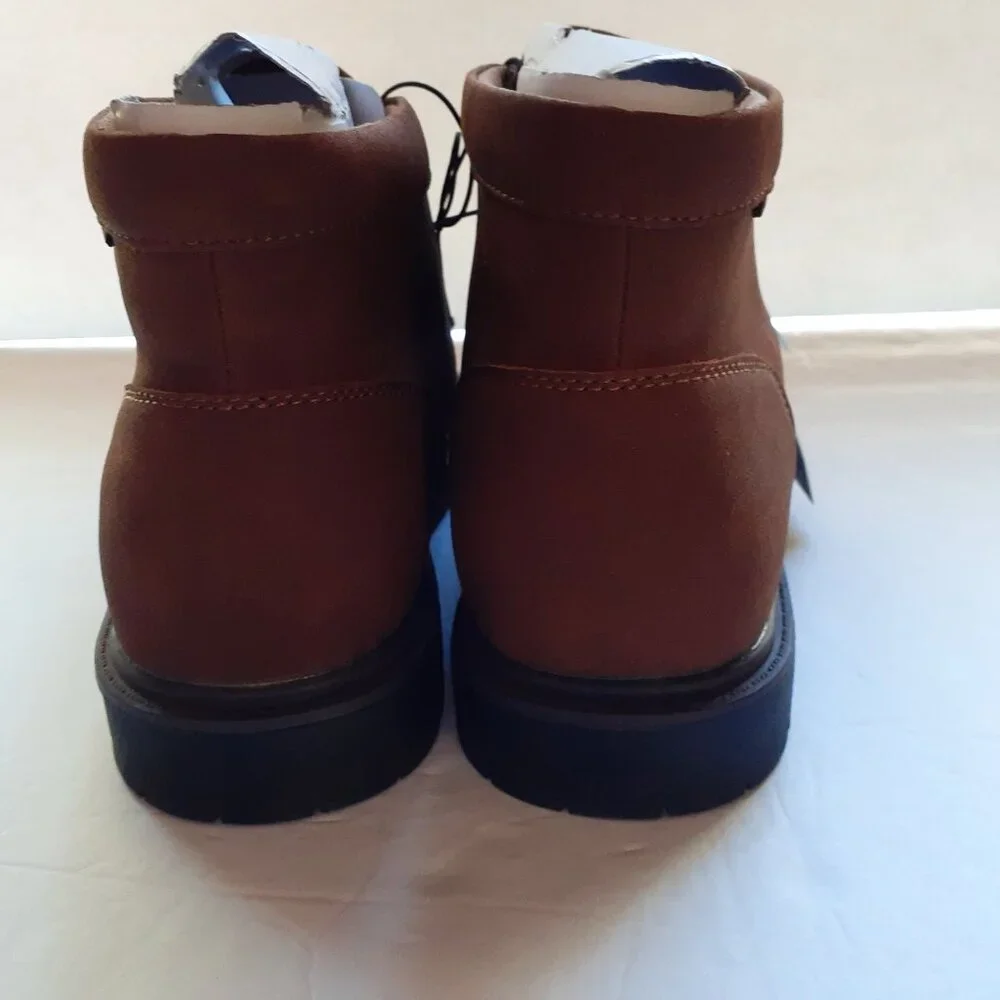 Sonoma Boys Boots Brown Faux Suede Mock Toe Size 6 New